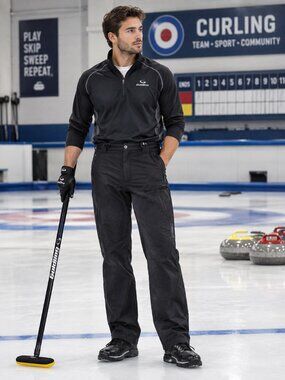 Goldline Men’s GLX Curling Pants Black XXL Stretch Performance Sports